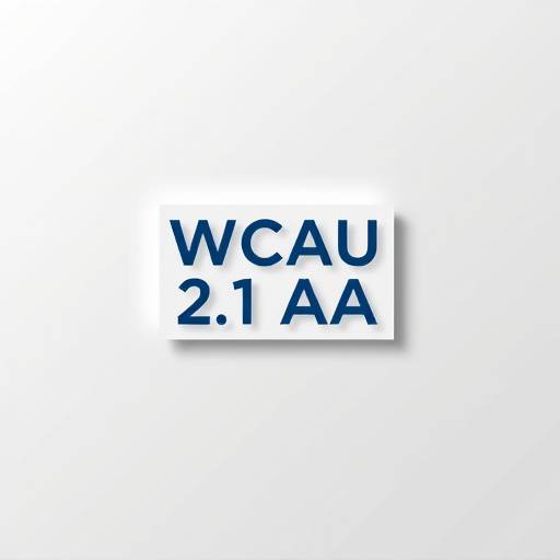 The WCAG 2.1 Level AA compliance logo, indicating the website adheres to accessibility standards.